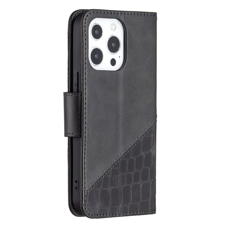 Custodia portafoglio in PU effetto coccodrillo per iPhone 13 - immagine 3