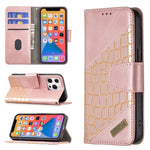 Custodia portafoglio in PU effetto coccodrillo per iPhone 13 - immagine 24