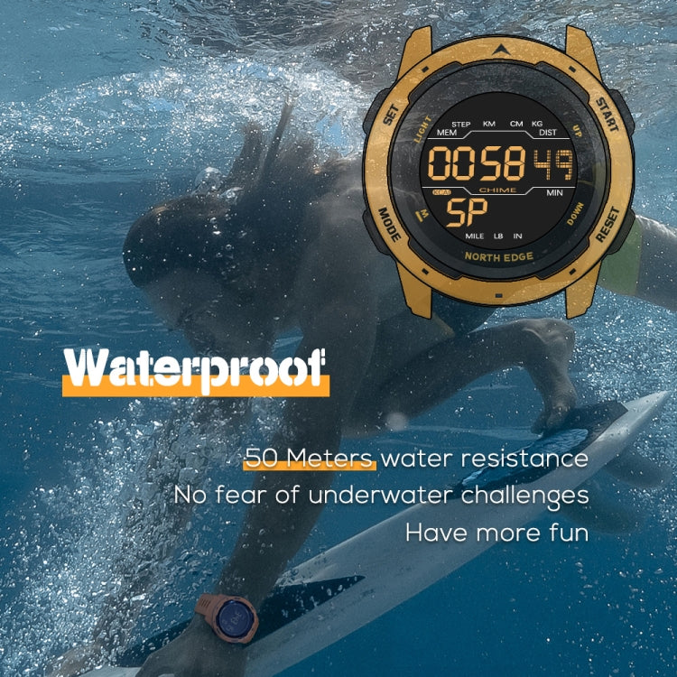 NORTH EDGE Mars Orologio sportivo digitale impermeabile