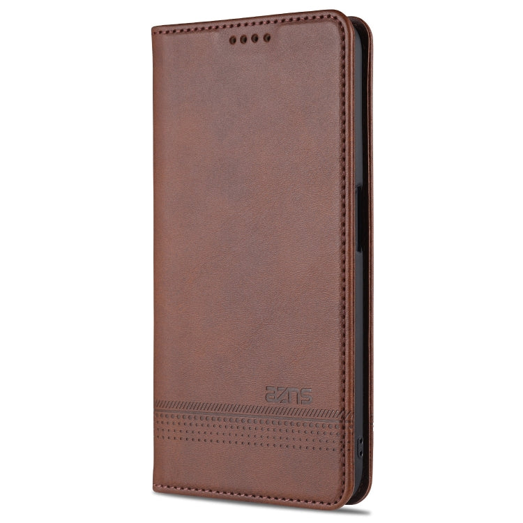AZNS Custodia in pelle a vibrazione orizzontale con struttura in vitello magnetico con slot per carte, supporto e portafoglio, For OPPO A16, For Honor X20 SE