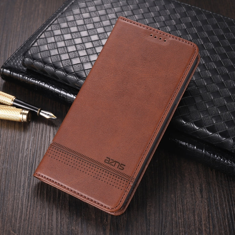 AZNS Custodia in pelle a vibrazione orizzontale con struttura in vitello magnetico con slot per carte, supporto e portafoglio, For OPPO A16, For Honor X20 SE