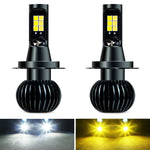 Fendinebbia LED auto 30W 6000K+3000K doppio colore 12 LED CSP