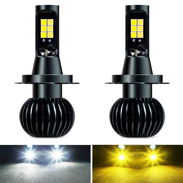 Fendinebbia LED auto 30W 6000K+3000K doppio colore 12 LED CSP