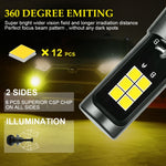 Fendinebbia LED auto 30W 6000K+3000K doppio colore 12 LED CSP