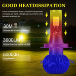 Fendinebbia LED auto 30W 6000K+3000K doppio colore 12 LED CSP