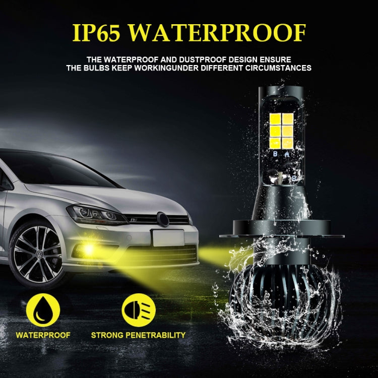 Fendinebbia LED auto 30W 6000K+3000K doppio colore 12 LED CSP