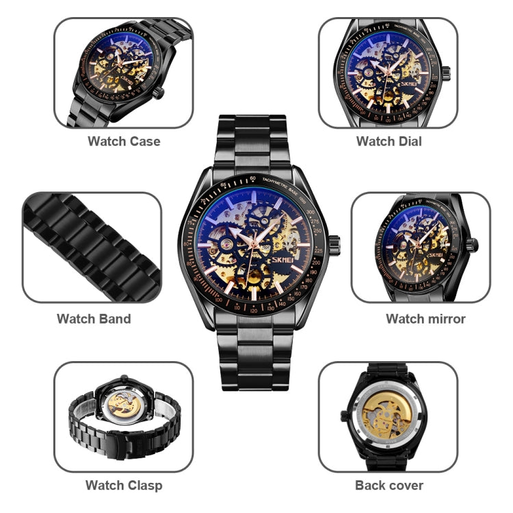 SKMEI 9194 Orologio meccanico automatico uomo 43mm