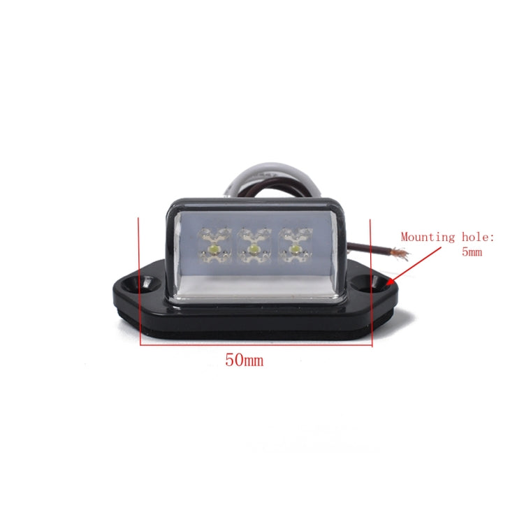 Luce posteriore 12V 3 LED per camion e rimorchio