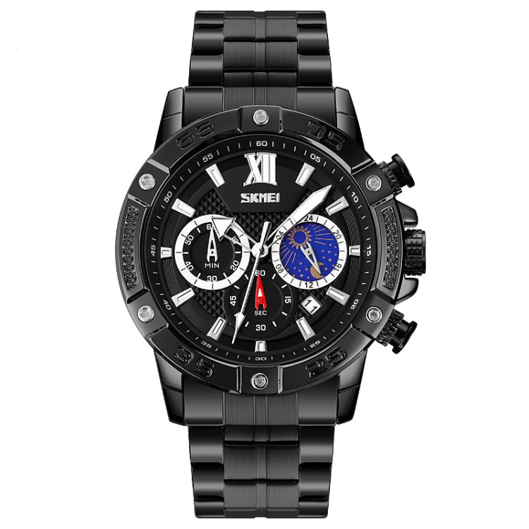 SKMEI 9235 Orologio al quarzo uomo acciaio 30m