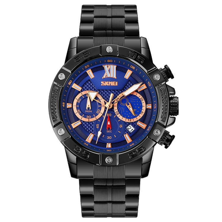 SKMEI 9235 Orologio al quarzo uomo acciaio 30m