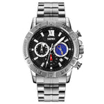 SKMEI 9235 Orologio al quarzo uomo acciaio 30m