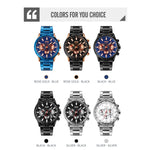 SKMEI 9241 Orologio al quarzo uomo acciaio inox