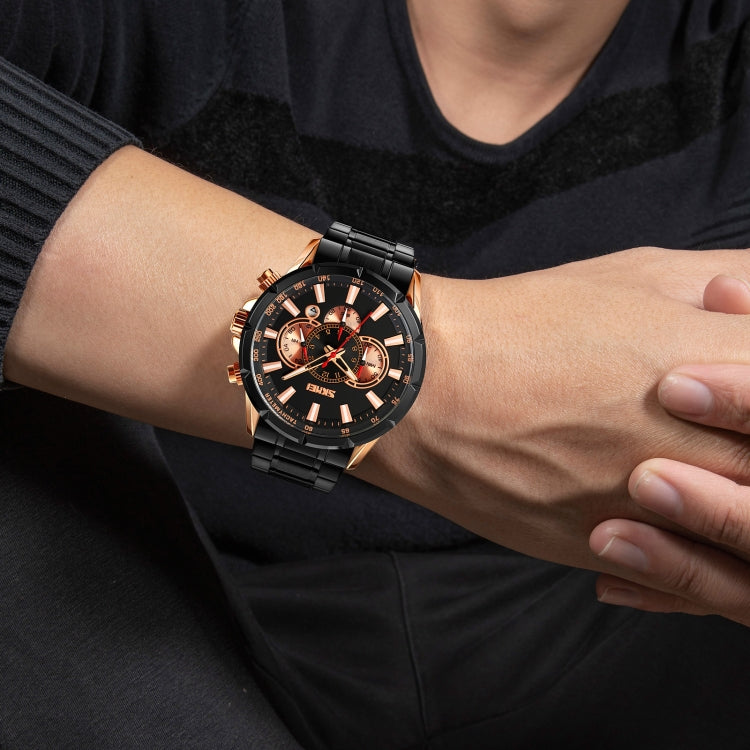 SKMEI 9241 Orologio al quarzo uomo acciaio inox