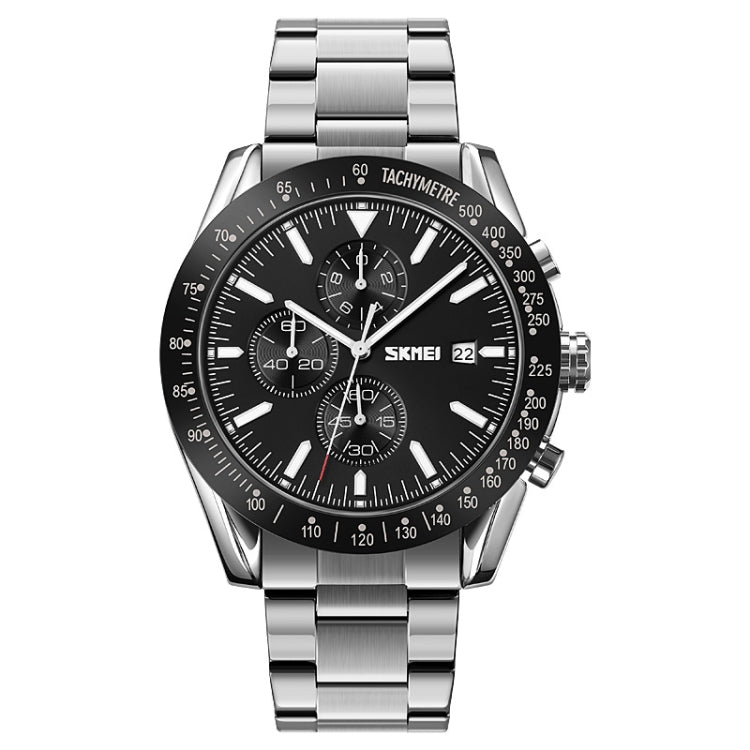 SKMEI 9253 orologio cronometro da uomo acciaio 30m