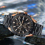 SKMEI 9253 orologio cronometro da uomo acciaio 30m