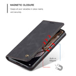 Custodia portafoglio in pelle con flip per Huawei P50