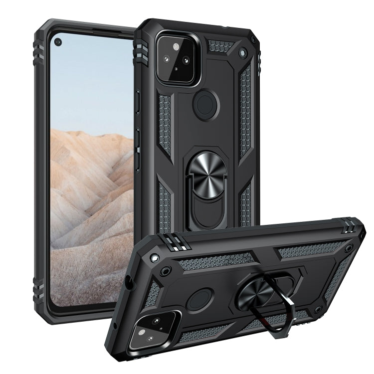 Custodia protettiva antiurto in TPU + PC con supporto girevole a 360 gradi, For Motorola Moto G30 / G10, For Google Pixel 5A 5G
