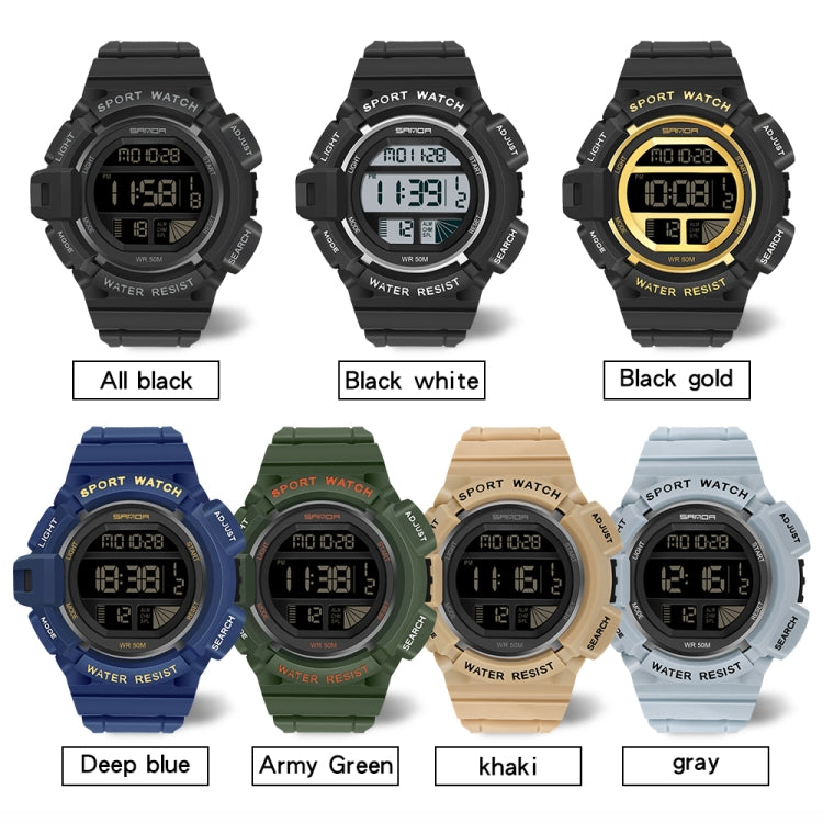 SANDA 2106 Orologio Digitale Sportivo LED Uomo