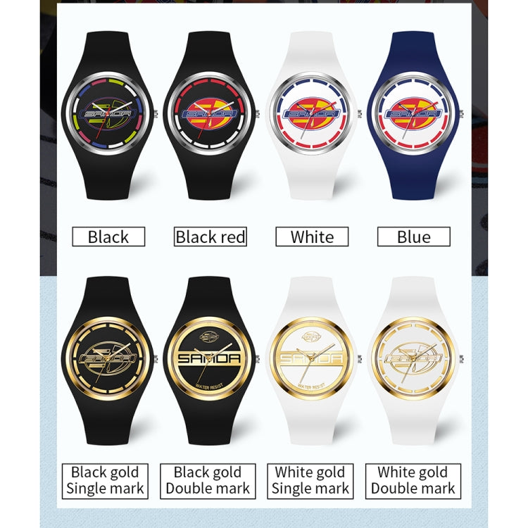 SANDA 6077 Orologio donna al quarzo con cinturino silicone