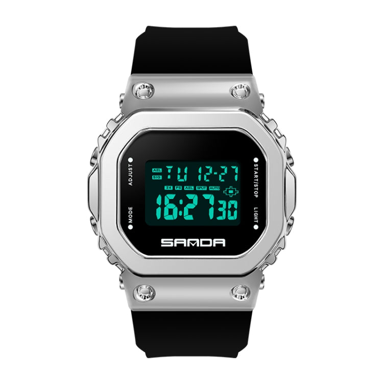 SANDA 9006 Orologio sportivo digitale LED quadrato
