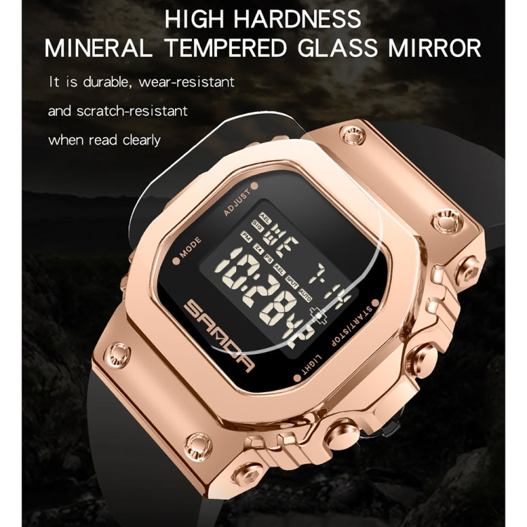SANDA 9006 Orologio sportivo digitale LED quadrato
