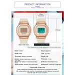 SANDA 9006 Orologio sportivo digitale LED quadrato