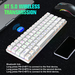 Tastiera meccanica 61 tasti Bluetooth 5.0 2.4G Type-C