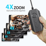 Telecamera endoscopio WiFi 5MP Dual-Lens 12mm