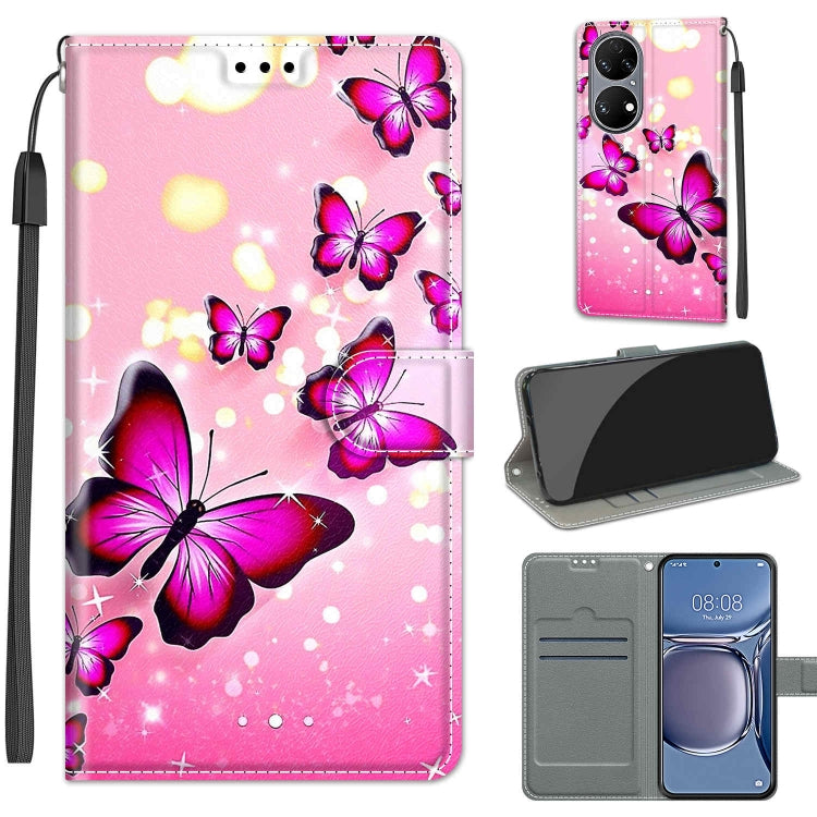Custodia in pelle PU con chiusura magnetica per Huawei P50