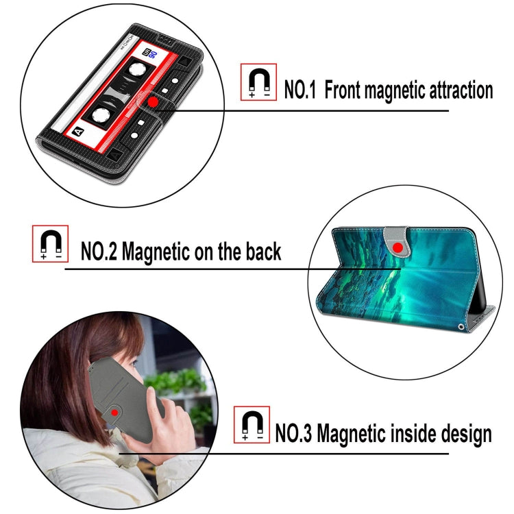 Custodia in pelle PU con chiusura magnetica per Huawei P50