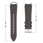 Cinturino in silicone con cuciture per Samsung Galaxy Watch4
