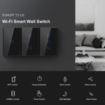 Interruttore tattile WiFi Sonoff T3 US-TX con telecomando RF