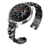 Cinturino ricambio denim con diamanti 22mm per Garmin Vivoactive