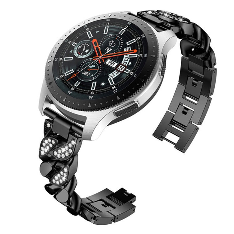 Cinturino ricambio denim con diamanti 22mm per Garmin Vivoactive