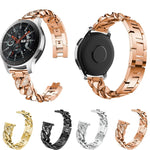Cinturino ricambio denim con diamanti 22mm per Garmin Vivoactive