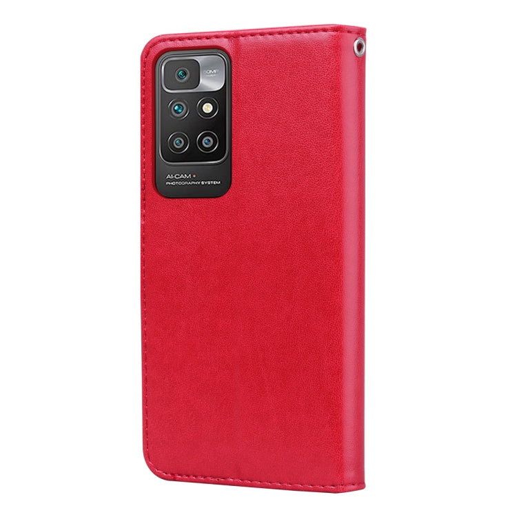 Custodia portafoglio in pelle PU rosa per Xiaomi Redmi 10