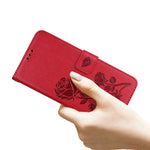 Custodia portafoglio in pelle PU rosa per Xiaomi Redmi 10