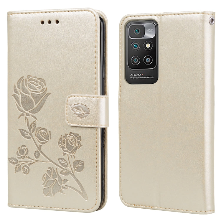 Custodia portafoglio in pelle PU rosa per Xiaomi Redmi 10