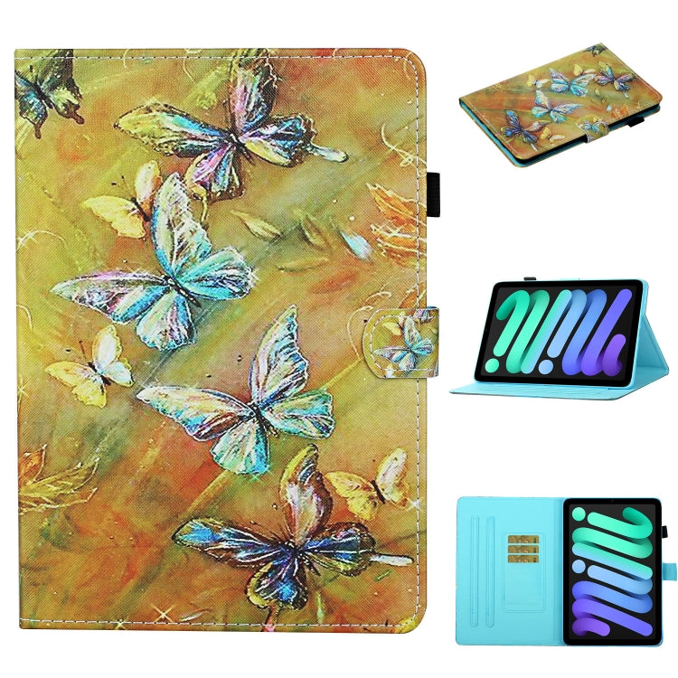 Custodia in pelle flip orizzontale con supporto per iPad mini 2024 / mini 6