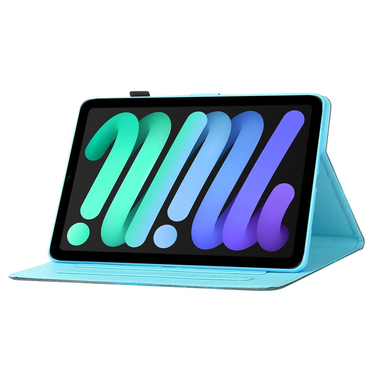 Custodia in pelle flip orizzontale con supporto per iPad mini 2024 / mini 6
