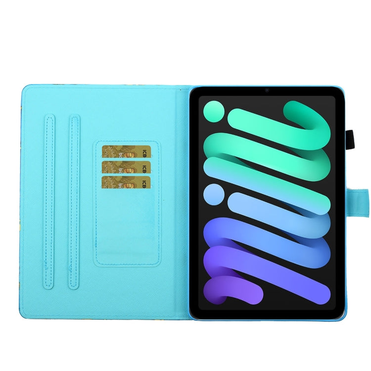 Custodia in pelle flip orizzontale con supporto per iPad mini 2024 / mini 6