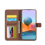 Custodia portafoglio in pelle per Xiaomi Redmi 10