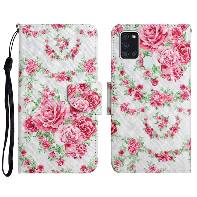 Custodia portafoglio in pelle per Samsung Galaxy A21s