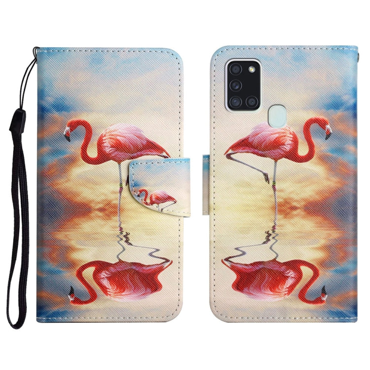 Custodia portafoglio in pelle per Samsung Galaxy A21s