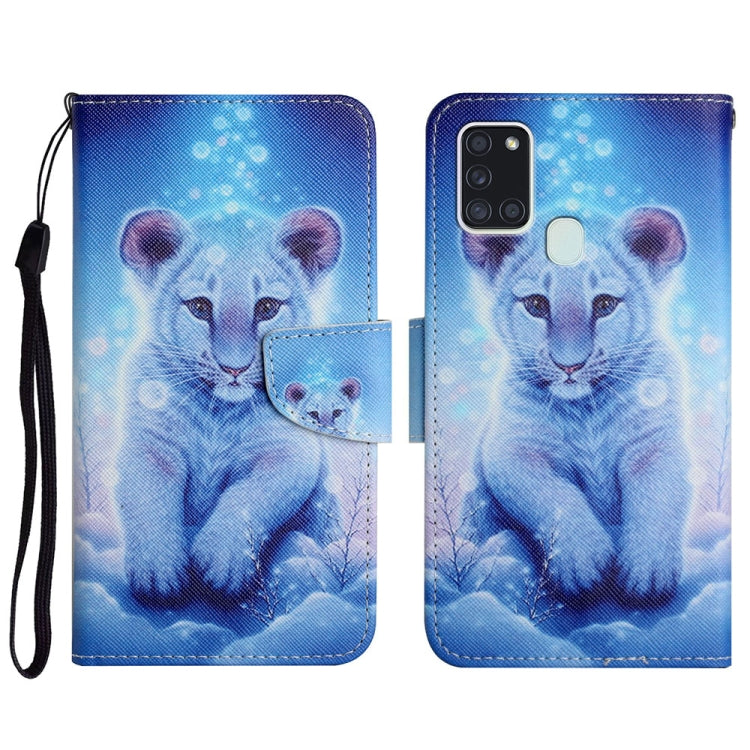 Custodia portafoglio in pelle per Samsung Galaxy A21s