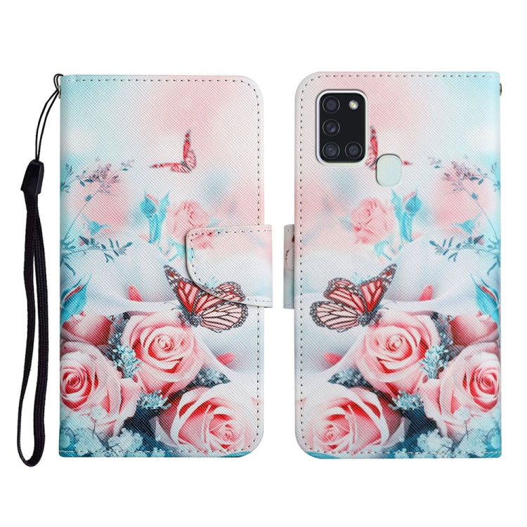 Custodia portafoglio in pelle per Samsung Galaxy A21s