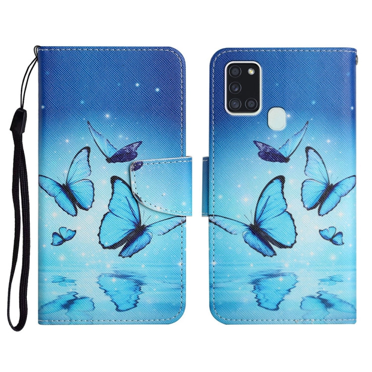 Custodia portafoglio in pelle per Samsung Galaxy A21s