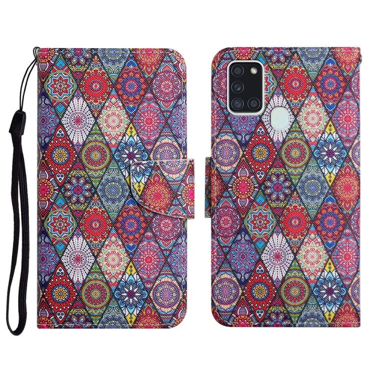 Custodia portafoglio in pelle per Samsung Galaxy A21s