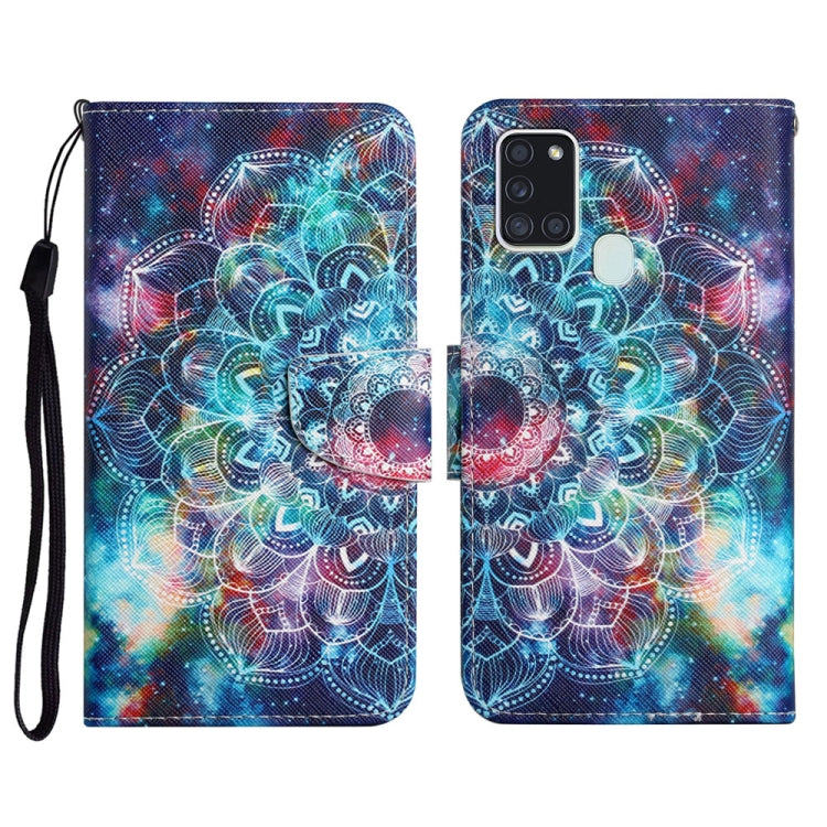 Custodia portafoglio in pelle per Samsung Galaxy A21s