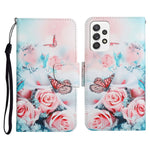 Custodia portafoglio in pelle flip per Samsung Galaxy A72